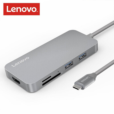 

Lenovo USB Type-C to 4K HD Adapter USB C Hub Type-C to USB 30 20 Converters Cable SD TF Card Reader