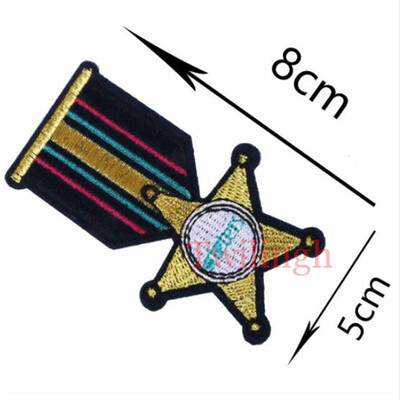 

Twilingh Embroidered Patches Medal of Brooches for Clothing DIY