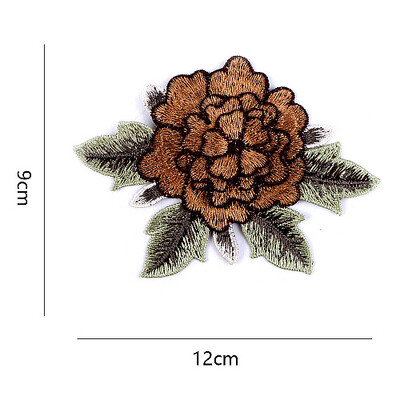

Sunbling 1 pcs Embroidered Flowers Sew On Lace Patches Colorful Applique Sticker For Women Dress Clothing