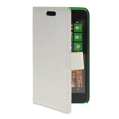 

MOONCASE Slim Leather Flip Wallet Card Pouch with Kickstand Shell Back ЧЕХОЛ ДЛЯ Nokia Lumia 630 White