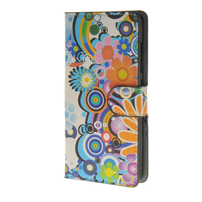 

MOONCASE Flower style Leather Wallet Flip Card Slot Stand Pouch чехол для Microsoft Lumia 540 A01