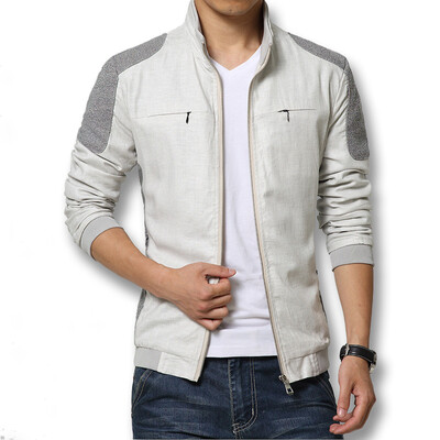 

New Spring 2016 Jackets Mens Fashion Slim Fits Outwears Autumn Mens Casual Coats Plus Size 3XL Patchwork Men Jackets Hot Sale