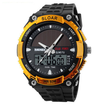 

SKMEI 0931 Men's Energy Solar Digital Military Waterproof Sport LED Watches