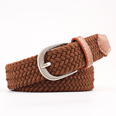 

Men And Women Young Student Fashion Casual Weave Canvas Pin Buckle Belt