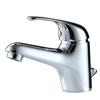 

MICOE Chrome Lavatory Sink Faucet Single Lever Small Bathroom Mono Basin Mixer Tap with Pop Up Waste Rod Kit M-HC202