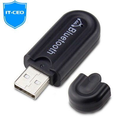 

IT-CEO W514 Bluetooth Receiver Free Drive 40 USB Bluetooth StickAudio Adapter 35mm Switch Audio Speaker Converter AUX Car Audio Transmitter