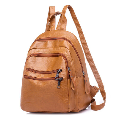 

Weis Soft Leather PU Backpack Female Backpack B-NVBM6926
