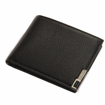 

Men Wallet Short Horizontal Leisure Purse Men Leather Clutch
