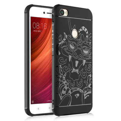 

Goowiiz Phone Case For Xiaomi Redmi Note 55 Pro Carved Dragon Thin Matte soft Silicone Prevent falling