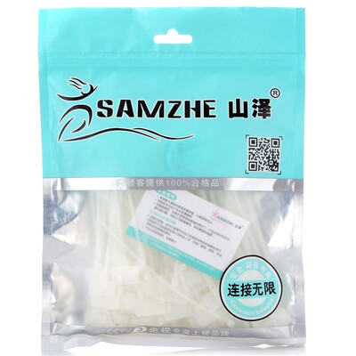 

Shanze (SAMZHE) 4 * 150 мм ZD-07 профессиональный Жгут самоблокирующийся нейлоновые стяжки планки более упругой полосы лигирования прозрачный многофункциональный галстук ремень 200 о каждом