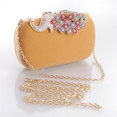 

люксовый бренд женщин сцепление сумку павлина красочные вечер мешок для партии фланелевые модные сумки курьеров сумочку.