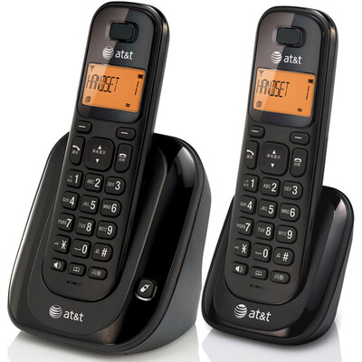 

AT & T EL31209BCN Digital Cordless Telephone Frame Machine Set Caller ID Home Office Fixed Wireless Phone Sub Unit Black