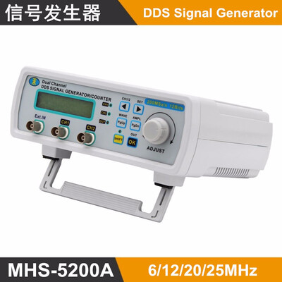 

Digital DDS Dual-channel Signal MHS-5200A Source Generator Arbitrary Waveform Frequency Meter 25MHz for researching engineer