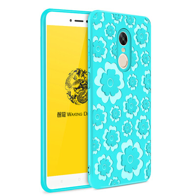 

Goowiiz Fashion Phone Case For Xiaomi Redmi 4XNote 4Note 4X 3D Relief Flower Ultrathin Soft TPU Full Protection