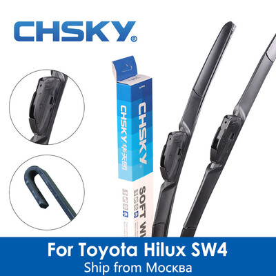 

CHSKY Car Windshield Wiper Blade For Toyota Hilux SW4 1989 to NOW Car Wiper Blade Auto Windscreen Wipers car-styling