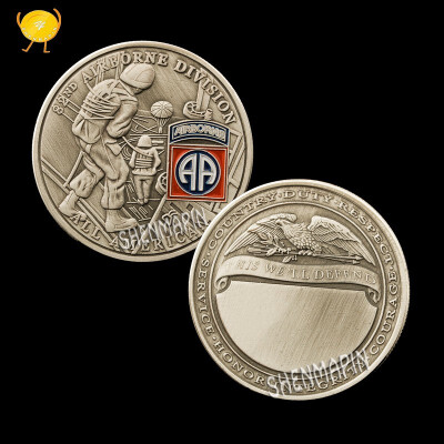 

American 82nd airborne division challenges the commemorative coin falcon souvenir coin collectibles