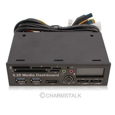 

5.25 сми Dashboard многофункциональный PCI - E по USB 3.0 - all-in-1 кард - ридер