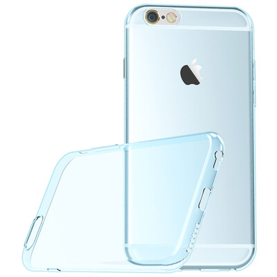

BIAZE Apple, 6 / 6S Плюс телефон оболочка iPhone6 ​​/ 6S Плюс падение сопротивления защитной втулки все включены прозрачная мягкой оболочка синих свежих серий JK05-