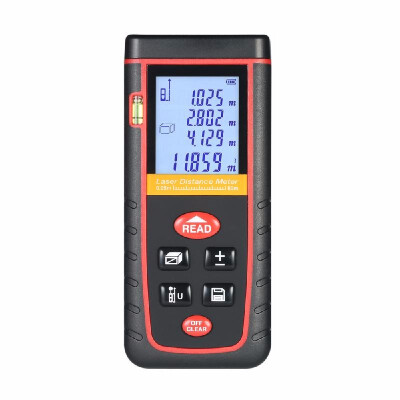 

100m Mini Handheld LCD Digital Laser Distance Meter High-precision Rangefinder Distance Area Volume Measurement 30 Groups Data Sto