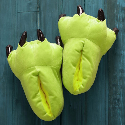 

Animal Paw Slippers Winter Monster Claw Flip Flop Plush Home Slippers Indoor Shoes