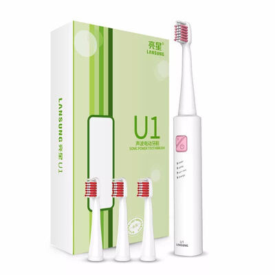 

Lansung U1 sonic electric toothbrush USB fast charging with 4 brush headsSoft bristle waterproof IPX7