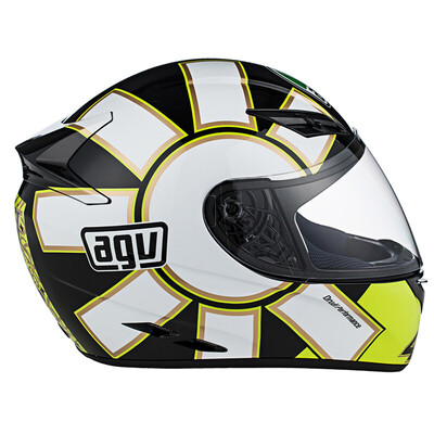 

AGV helmet K3 TOP Four seasons universal wide angle ventilation&full face helmet running helmet Italy locomotive racing helmet helmet Goethe black GOTHIC 46 BLACK L