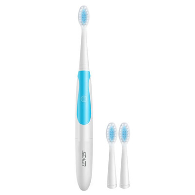 

Portable Waterpoof Slim Electric Tooth Brush Battery Operated Electric Sonic Toothbrush 3 Brush Heads for Adult Oral Care
