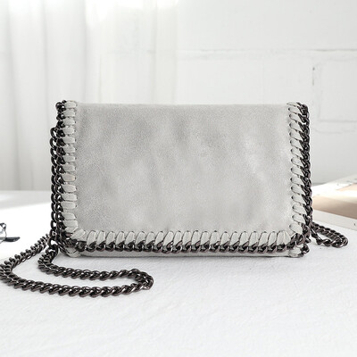 

SGARR Chain Women Shoulder Handbags PU Leather Small Casual Tote Messenger Bag Fashion Crossbody Bags Famous Brands Clutch Purse