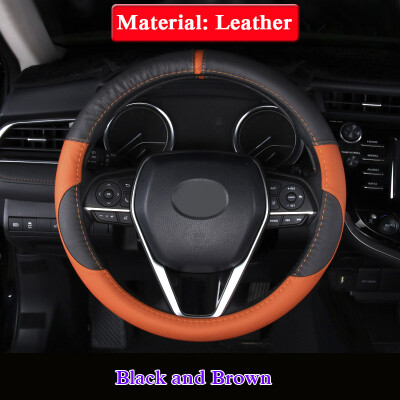 

PU Leather Car Steering-wheel Cover For Toyota 8th Camry 2018 2019 Auto Steering Wheel Covers Anti-Slip Automotive Accessories