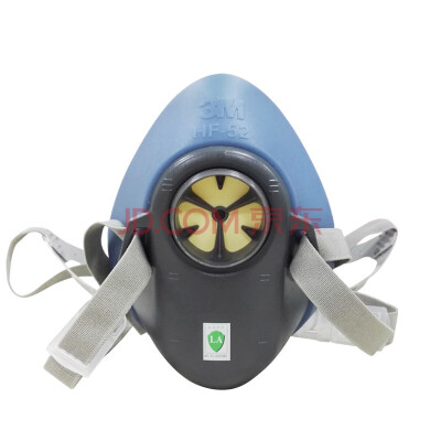 

3M HF-52 dust mask imported silicone half-face protective mask filter dust industrial anti-fog mine grinding riding small medium