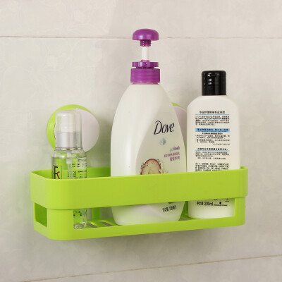 

Jingdong Supermarket] Sheng silk still product sucker rectangular bathroom shelves white 2 suit