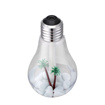 

400ML USB Ultrasonic Bulb Humidifier Home Desk Mini Aroma Diffuser LED Night Light Aromatherapy Cool Mist Maker Creative Bottle