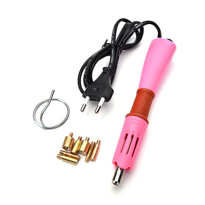 

Hot Fix Iron-on Applicator Wand Heat Gun for Rhinestone Crystal Gem Tool 7 Tips