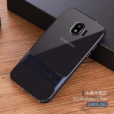 

Goowiiz Phone Case For Samsung Galaxy J2 Pro 2018J250FA6A6 Plus Fashion Slim Silicone TPU PC Hard Bracket