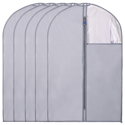 

Herb Garden Oxford cloth dust cover storage bag water laundry sorting bag hanging bag medium 5 blue gray