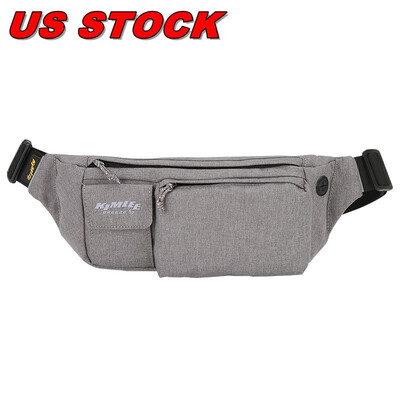 

KIMLEE Waist Belt Bum Pouch chest bag Fanny Pack Waterproof Zip Bag Camping Running Hiking