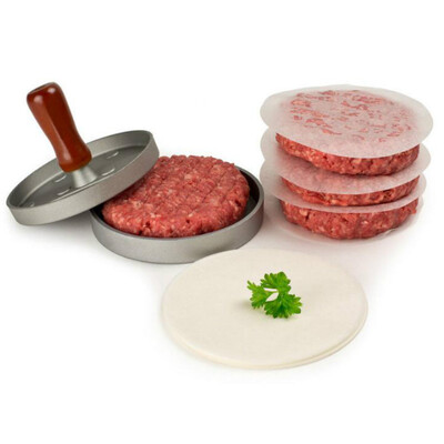 

1 Set 12cm Hamburg meat presser DIY Round Hamburger Beef Grill Burger Non Stick Press Patty Maker Mold Cooking Tools Gadgets