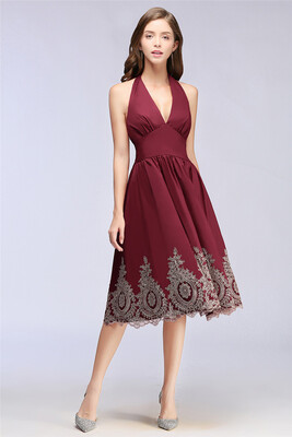 

New Hot Appliqued Aline Short Prom Evening Cocktail Dresses Homecoming Party Pageant Gown Formal Bridesmaid Dress