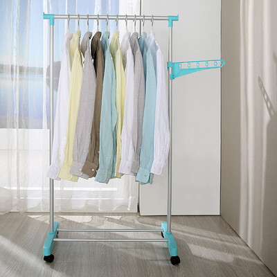 

Yipin home YIPIN hanger single pole floor drying rack simple horizontal bar hanger balcony bedroom indoor&outdoor drying rack LS1378 horizontal bar drying rack