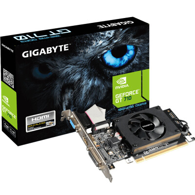 

GIGABYTE GV-N710D3-1GL 954MHz / 1800MHz 1GB / 64bit GDDR3 Graphics Card