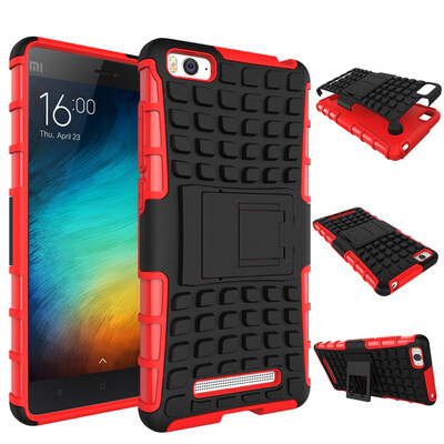 

MOONCASE шин Текстура Hybrid Kickstand PC + TPU Полное Прочный защитный 2 в 1 чехол для Xiaomi 4i m4i Mi4i ( 5.0")