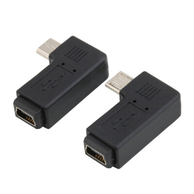 

USB Mini 5Pin Female to Micro 5Pin Male 90 Degree Angle Adapter Converter