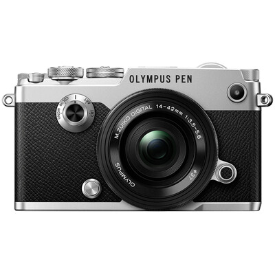 

Olympus (OLYMPUS) PEN-F-1442EZ (электрический комплект объектива) Серебро 20 Мп встроенной WIFI пятикоординатной стабилизации изображения флип сенсорный экран классический ретро