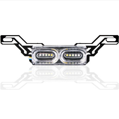 

Motorcycle modified rear tail license plate Ghost motorcycle LED brake light electric car decorative lantern