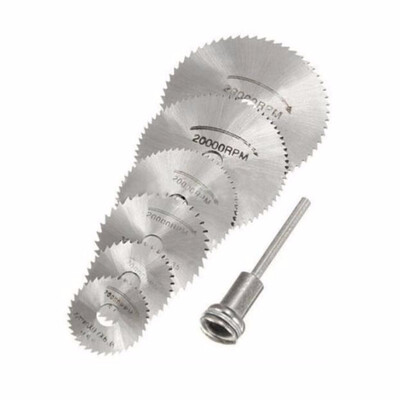

7pcs HSS mini circular wood cutting saw Cutting Disc for Wood Plastic metal Carving saw wheel Rotary Drill Accessories