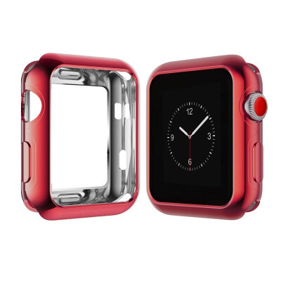 

42mm Applicable to Apple Apple watch 42 mm transparent plating color tpu watch case Slim anti-fall