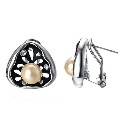 

Yoursfs Large Flower Earrings For Women Piercing Ears French Hook Clip On Earrings