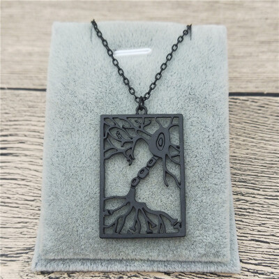 

New Trendy Neuron Necklace in Rectangle Multipolar Neuron Biology Gift Psychology Jewellery Science Jewellery