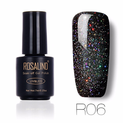 

ROSALIND Gel 1S Rainbow Series Colorful UV LED Gel Nail Polish 7ML Long Lasting Painting Nail Art Soak-off Gel Varnish 01-29