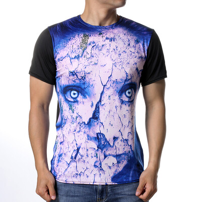 

Fashion Men&39s Casual Printting Tops Short Sleeve Pullover O-Neck Sport T-Shirts